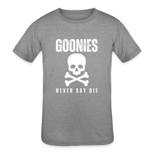 Load image into Gallery viewer, Kids " Goonies Never Say Die" GraphicT-Shirt - heather grey