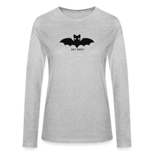 Load image into Gallery viewer, Crazy Bat Bella + Canvas Women's Long Sleeve T-Shirt - heather gray