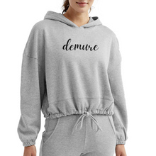 Load image into Gallery viewer, Women’s Cropped Hoodie - heather gray