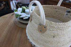 Hand-Woven Two-Toned Storage Baskets