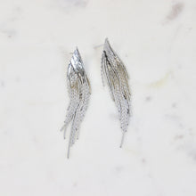Load image into Gallery viewer, Chain Fringe Earrings | Silver &amp; Gold