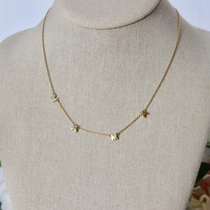 Peyton Dainty "MAMA" Initial Necklace