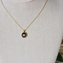 Load image into Gallery viewer, Bea Necklace | Gold &amp; Black Enamel