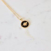 Load image into Gallery viewer, Bea Necklace | Gold &amp; Black Enamel
