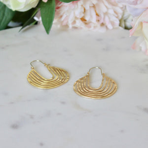 Gold Wire Hoops