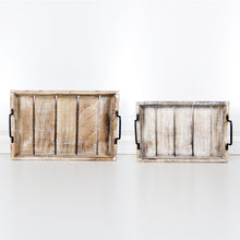 Load image into Gallery viewer, Mango Wood Nested Trays(Set of 2)