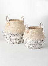 Load image into Gallery viewer, Hand-Woven Two-Toned Storage Baskets