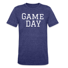 Load image into Gallery viewer, "Game Day" Heather Unisex Graphic T-Shirt - heather indigo