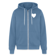 Load image into Gallery viewer, Butter Love Unisex Full Zip Hoodie - steel blue