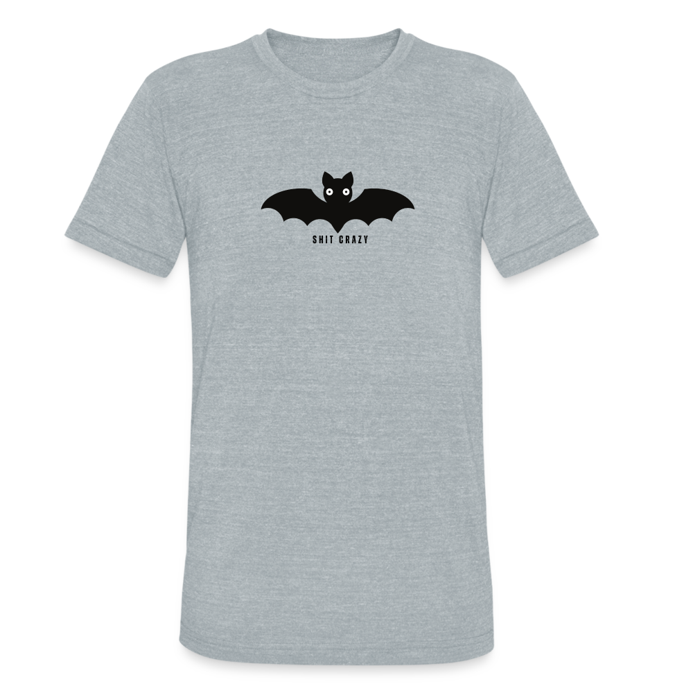 Crazy Bat Graphic T-Shirt - heather grey