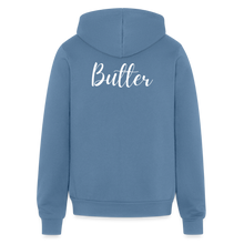 Load image into Gallery viewer, Butter Love Unisex Full Zip Hoodie - steel blue