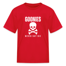 Load image into Gallery viewer, Kids " Goonies Never Say Die" GraphicT-Shirt - red
