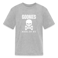 Load image into Gallery viewer, Kids " Goonies Never Say Die" GraphicT-Shirt - heather gray