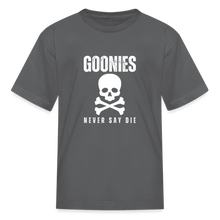 Load image into Gallery viewer, Kids " Goonies Never Say Die" GraphicT-Shirt - charcoal