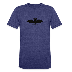 Crazy Bat Graphic T-Shirt - heather indigo