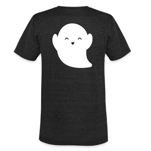 Just a Little "Boo" Ghost Graphic T-Shirt - heather black