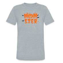 Load image into Gallery viewer, &quot;MOMster&quot; Halloween Graphic T-Shirt - heather grey