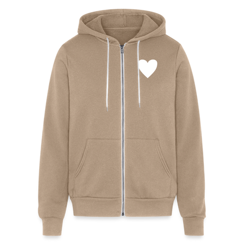 Butter Love Unisex Full Zip Hoodie - tan