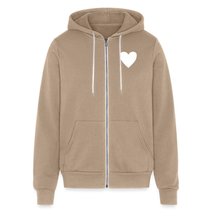 Butter Love Unisex Full Zip Hoodie - tan