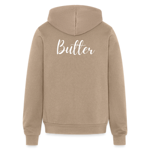 Butter Love Unisex Full Zip Hoodie - tan