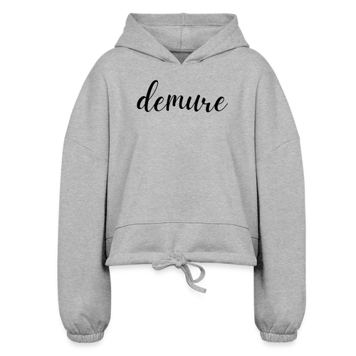 Women’s Cropped Hoodie - heather gray