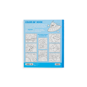 Outer Space Explorers Color-In Book
