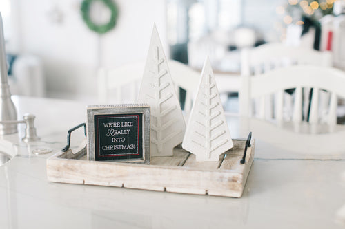 Mango Wood Nested Trays (Set of 2)