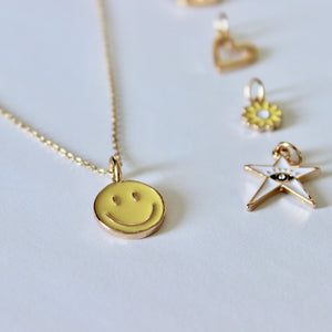 Smiley Face Charm Necklace