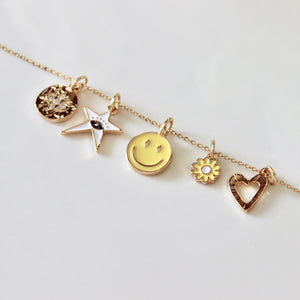 Smiley Face Charm Necklace