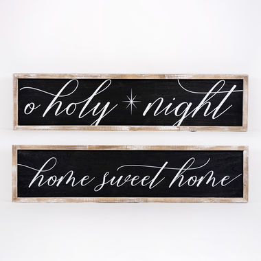 Oh Holy Night 3 pc wall sign set – Rusticly Inspired Signs