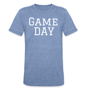 "Game Day" Heather Unisex Graphic T-Shirt - heather blue