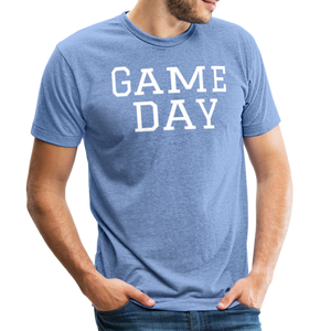 "Game Day" Heather Unisex Graphic T-Shirt - heather blue